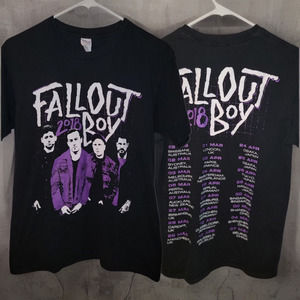 Rare 2018 Fallout Boy Australia/Europe/Asia Tour Tee - Medium